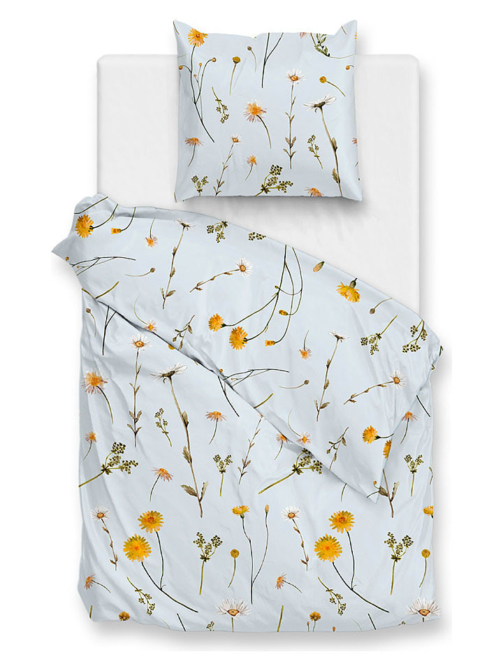 Zo!Home Komplet pościeli "Savio" w kolorze błękitno-żółtym rozmiar: 240x220 cm