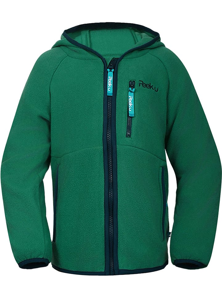 Peek U Kurtka polarowa "Robbie" w kolorze zielonym rozmiar: 152