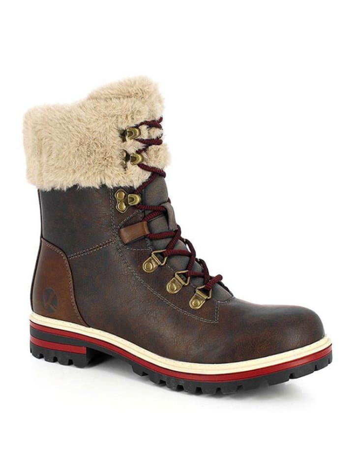 Kimberfeel Botki zimowe "Thea" w kolorze ciemnobrązowym rozmiar: 39