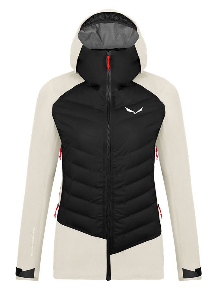 Salewa Kurtka narciarska "Sella PTX" w kolorze kremowo-czarnym rozmiar: 34