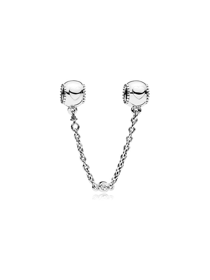 Pandora Srebrny łańcuszek zabezpieczający z cyrkoniami rozmiar: onesize