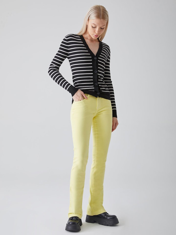 LTB Dżinsy "Fallon" - Flare fit - w kolorze żółtym rozmiar: W33/L34