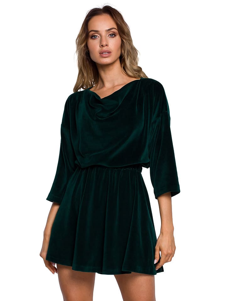 made of emotion Sukienka w kolorze ciemnozielonym rozmiar: XXL