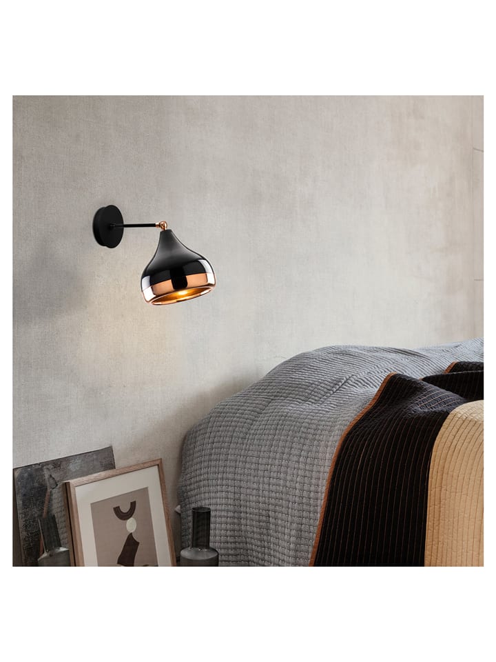 ABERTO DESIGN Lampa ścienna w kolorze złoto-czarnym - 17 x 25 cm rozmiar: onesize
