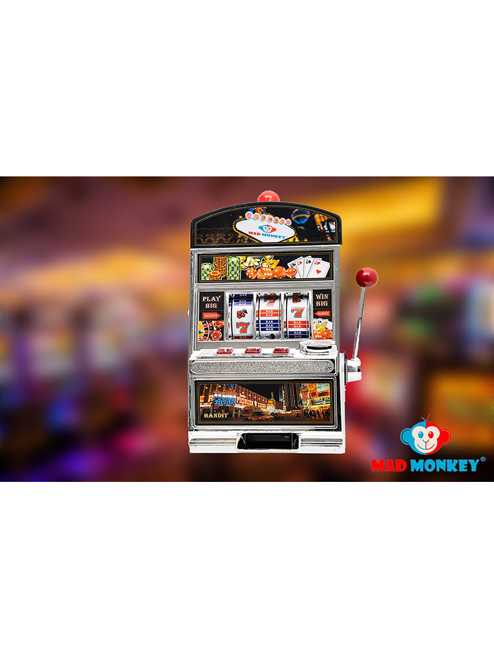 MAD MONKEY Automat do gry ze skarbonką "Mad Monkey - Slot Machine XL" rozmiar: onesize