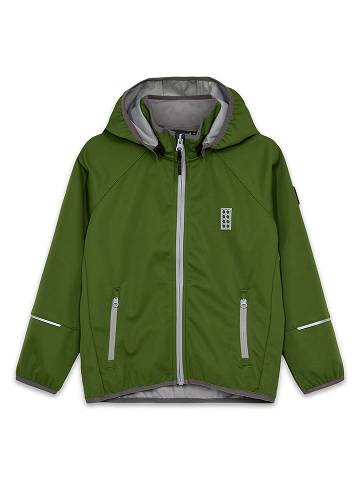 LEGO Kurtka softshellowa w kolorze zielonym rozmiar: 128