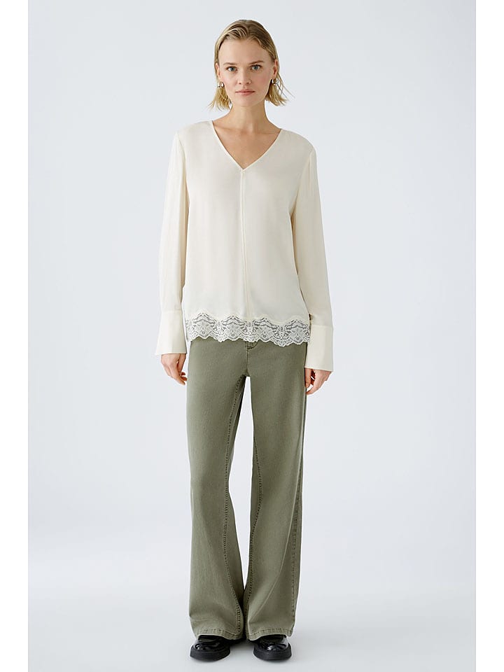 Oui Bluzka w kolorze kremowym rozmiar: 38