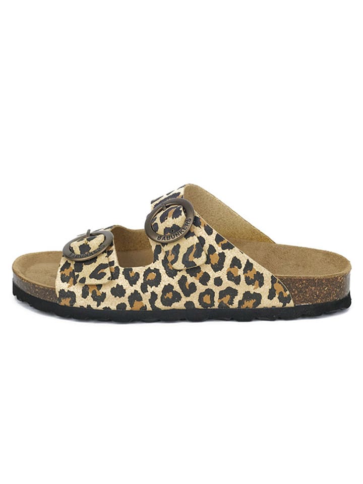 BABUNKERS Family Klapki w kolorze beżowo-brązowym rozmiar: 41