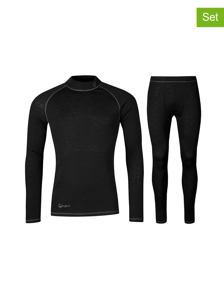 Halti 2-częściowy zestaw termiczny "Neva" w kolorze czarnym rozmiar: 3XL