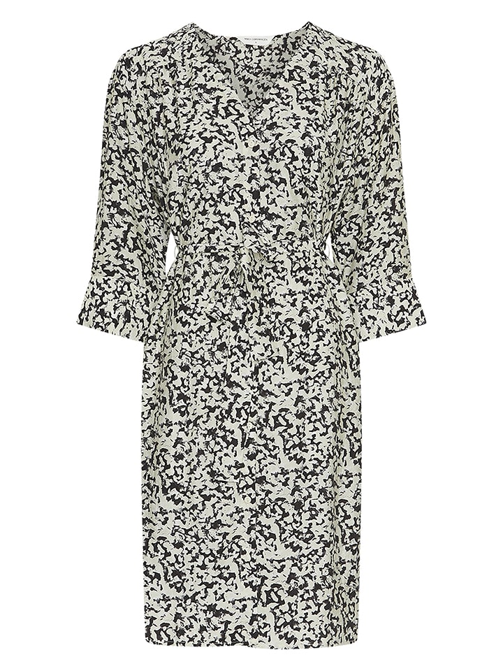 MOSS COPENHAGEN Sukienka w kolorze kremowo-czarnym rozmiar: XL