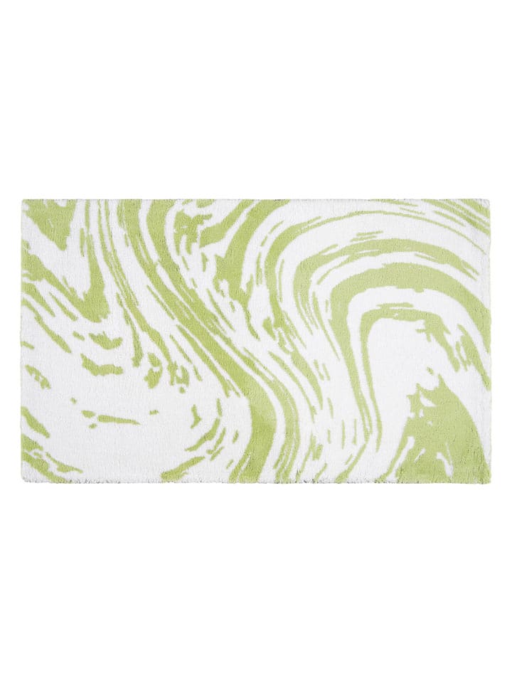Egeria Dywanik łazienkowy "Marble" w kolorze zielono-białym rozmiar: 70x120 cm