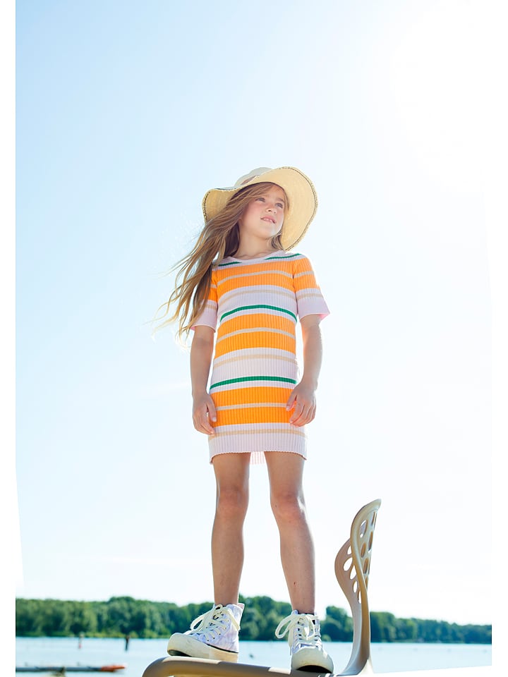 Moodstreet Sukienka w kolorze pomarańczowo-jasnoróżowym rozmiar: 146/152