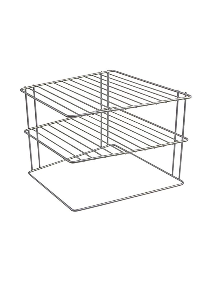 metaltex Regał "Palio" w kolorze srebrnym do szafki - 25 x 19,5 x 25 cm rozmiar: onesize