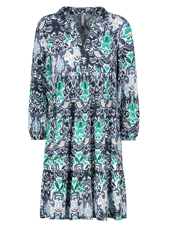 Sublevel Sukienka w kolorze granatowo-turkusowym rozmiar: S