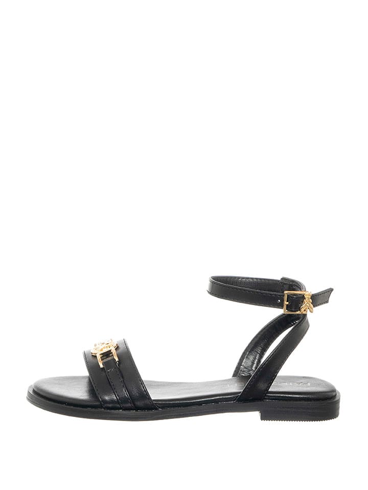 Patrizia Pepe Skórzane sandały w kolorze czarnym rozmiar: 37