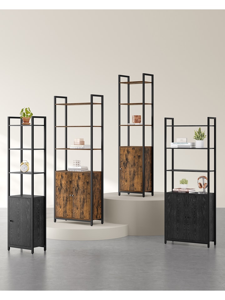 Songmics Szafa w kolorze czarnym - 140 x 174 x 43 cm rozmiar: onesize