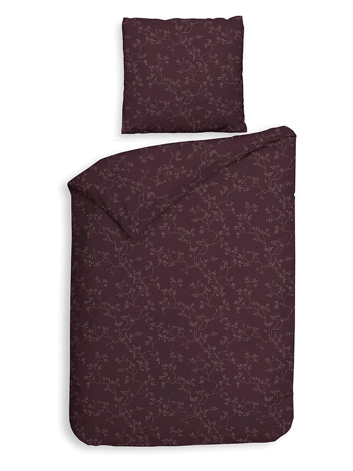 HNL Komplet pościeli flanelowej "Alloro" w kolorze fioletowym rozmiar: 240x220 cm