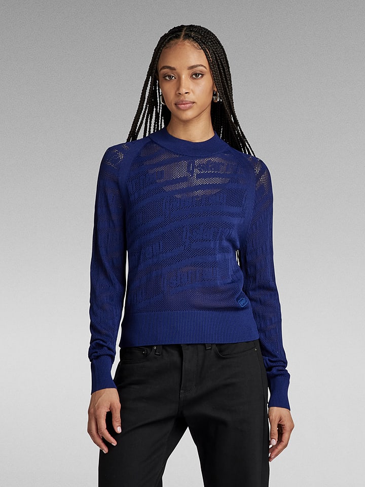 G-Star Sweter w kolorze granatowym rozmiar: S