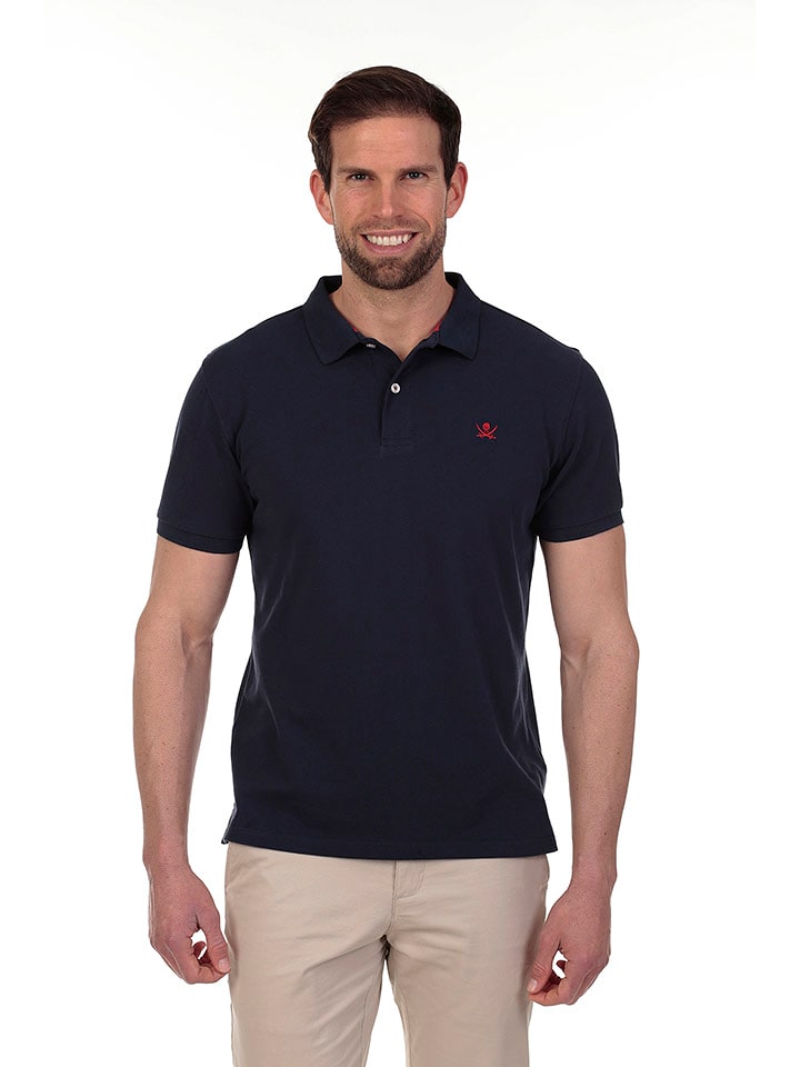 The Time of Bocha Koszulka polo w kolorze granatowym rozmiar: M