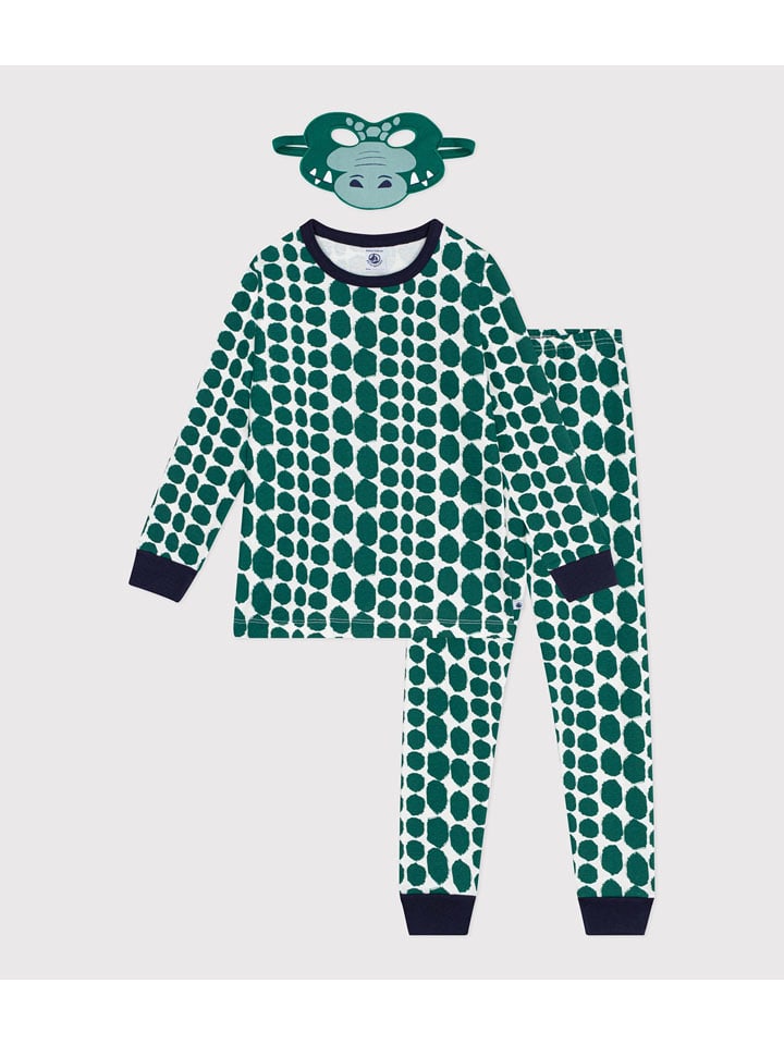 PETIT BATEAU 2-częściowy zestaw w kolorze zielonym rozmiar: 128