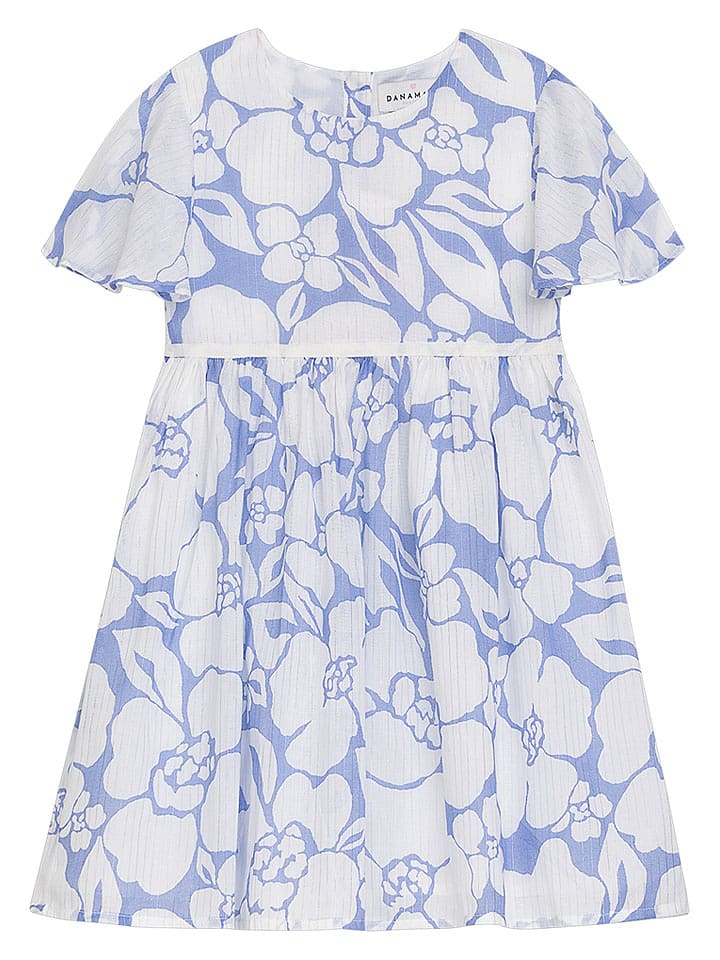 Danamade Sukienka w kolorze biało-błękitnym rozmiar: 110