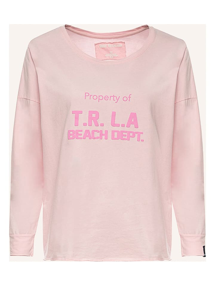 True Religion Koszulka w kolorze jasnoróżowym rozmiar: S