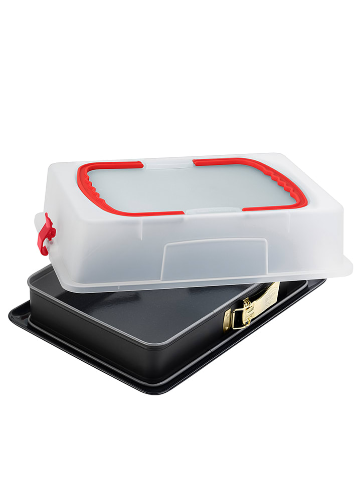 Dr. Oetker Tortownica "Bake Idea" w kolorze antracytowym - 38 x 25 cm rozmiar: onesize