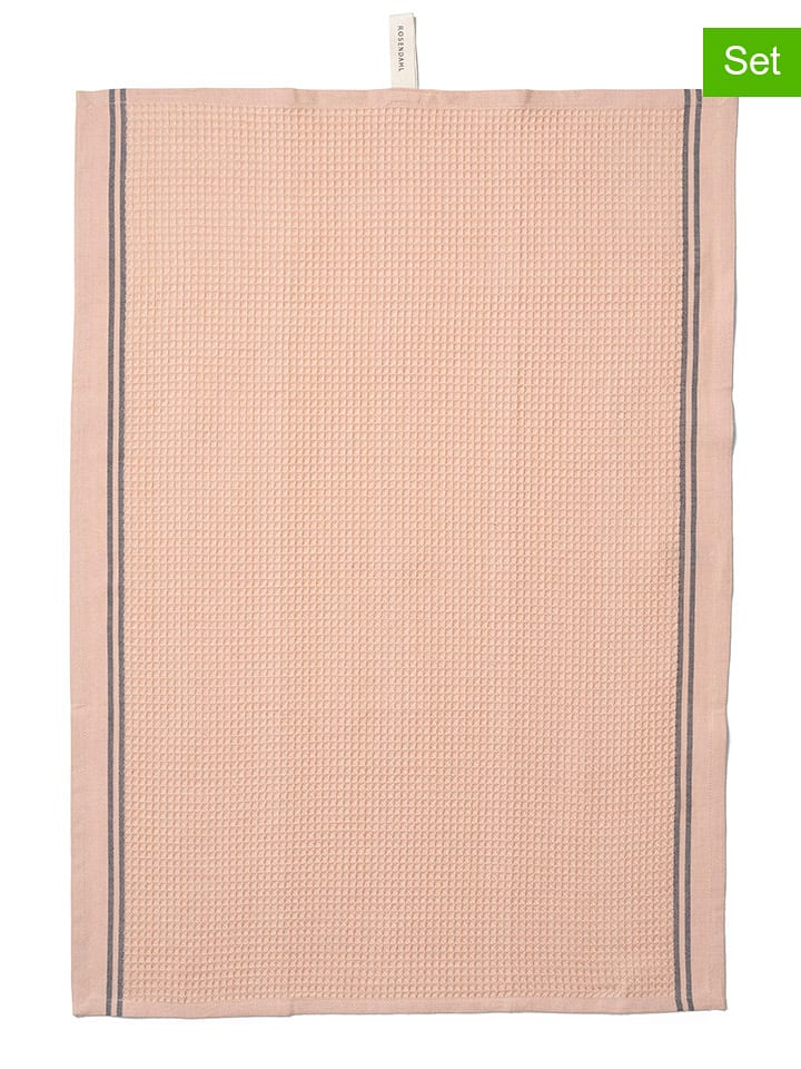 Rosendahl Ściereczki (2 szt.) "Alpha" w kolorze jasnoróżowym do naczyń - 70 x 50 cm rozmiar: onesize