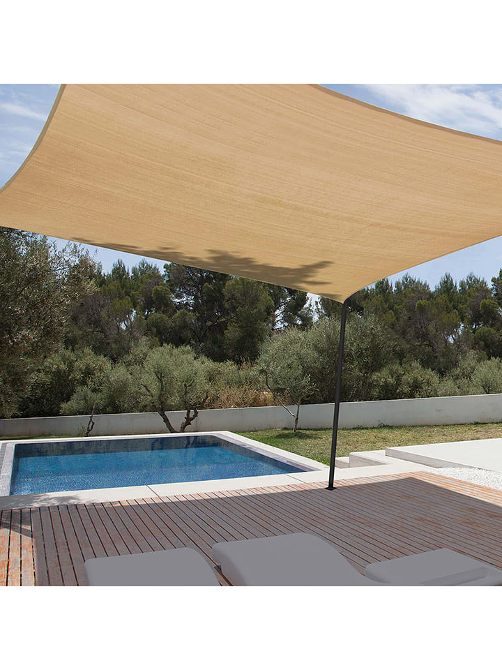 Inkazen Żagiel przeciwsłoneczny w kolorze beżowym - 500 x 500 cm rozmiar: onesize