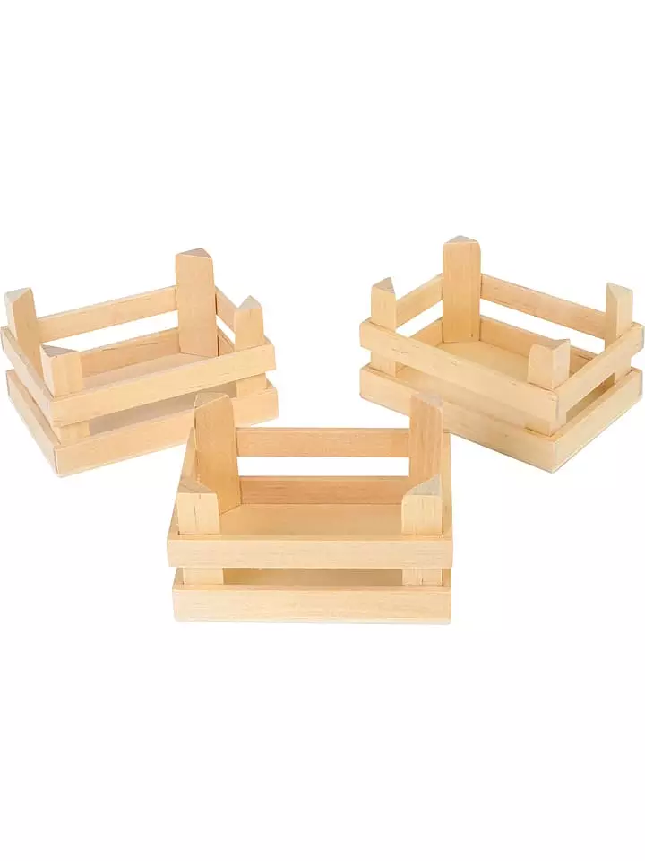 small foot Skrzynie (3 szt.) w kolorze białym - 3+ rozmiar: onesize