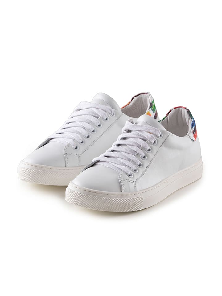 Anna Morellini Skórzane sneakersy "Orena" w kolorze białym rozmiar: 40
