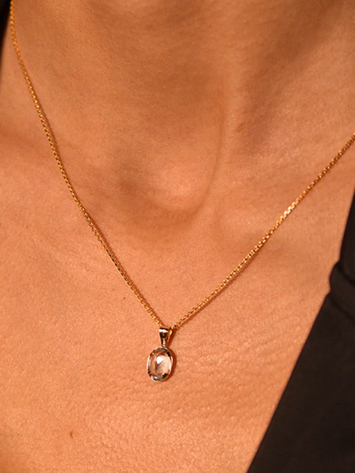 L instant d Or Złota zawieszka z topazem rozmiar: onesize