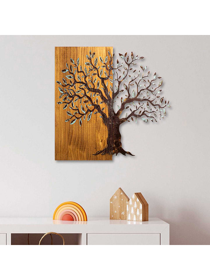 ABERTO DESIGN Dekoracja ścienna "Mysterious Tree" - 60 x 58 cm rozmiar: onesize