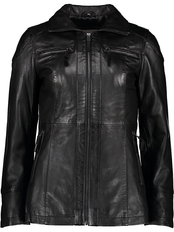 7eleven Skórzana kurtka w kolorze czarnym rozmiar: 38