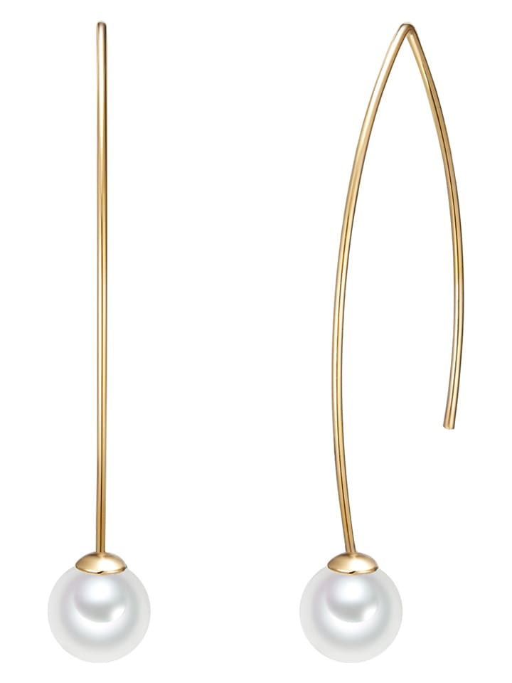 Lulu & Jane Pozłacane kolczyki z perłami rozmiar: onesize