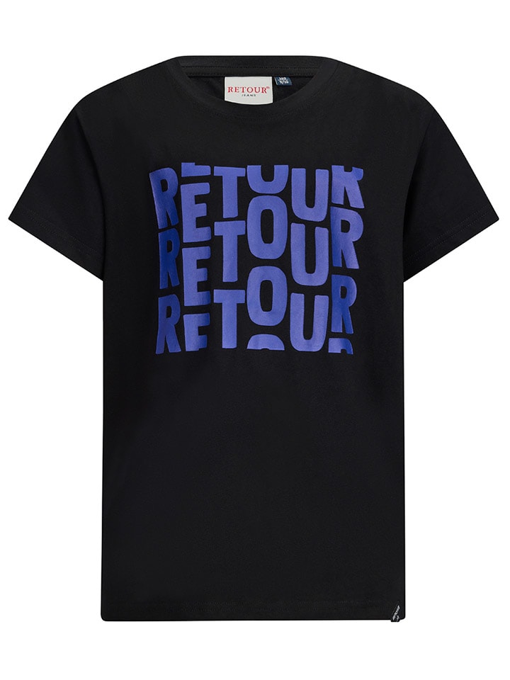 Retour Koszulka "Gidion" w kolorze czarnym rozmiar: 140