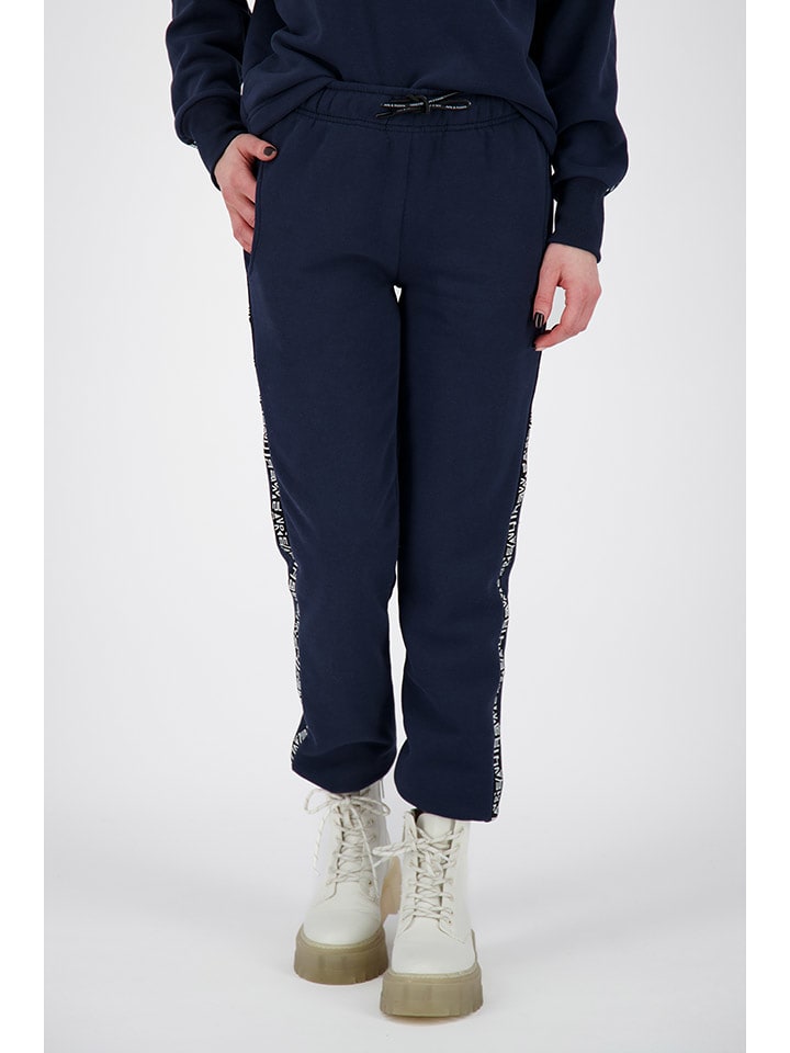 alife and kickin Spodnie dresowe "MonaAK" w kolorze granatowym rozmiar: S