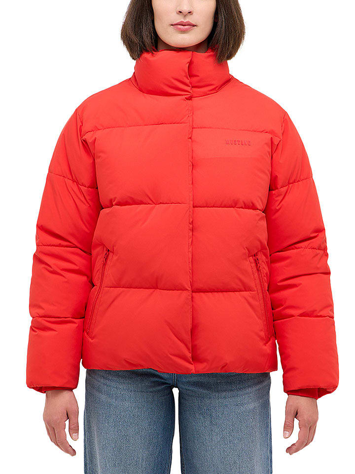 Mustang Kurtka pikowana w kolorze czerwonym rozmiar: XL