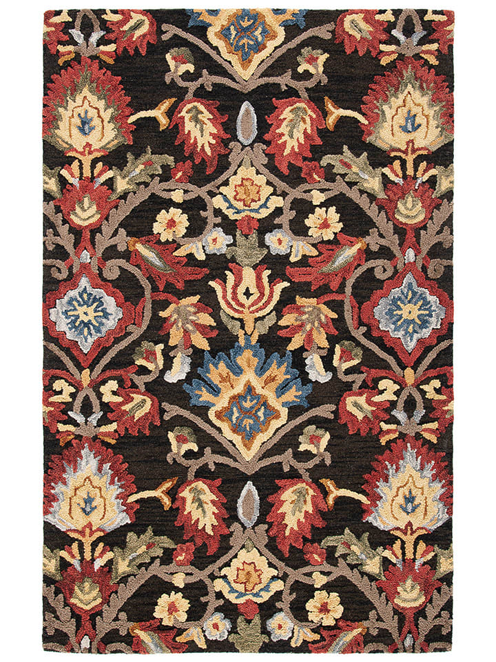 Safavieh Dywan "Blossom" w kolorze antracytowym ze wzorem rozmiar: 91x152 cm