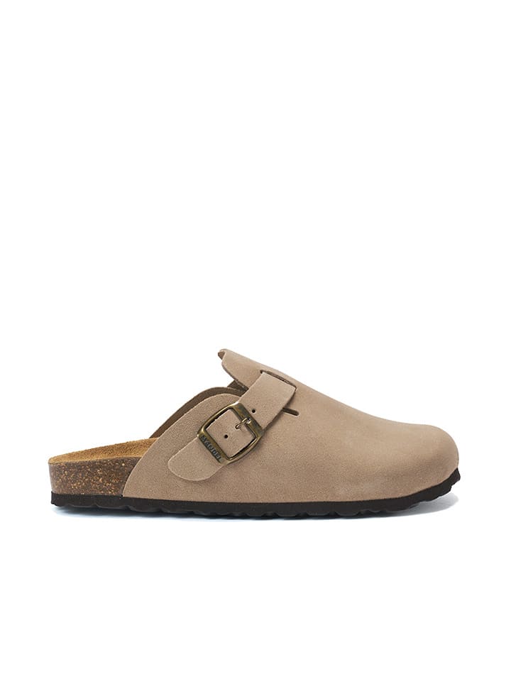 Mandel Skórzane chodaki "Noe" w kolorze szarobrązowym rozmiar: 42