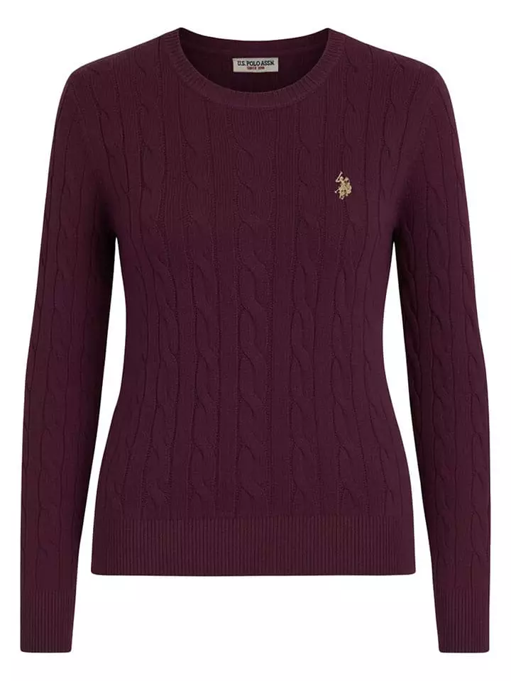 U.S. Polo Assn. Sweter w kolorze ciemnofioletowym rozmiar: XXL