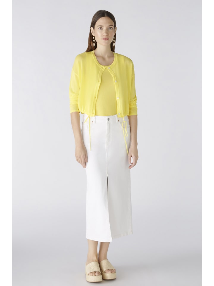 Oui Kardigan w kolorze żółtym rozmiar: 42