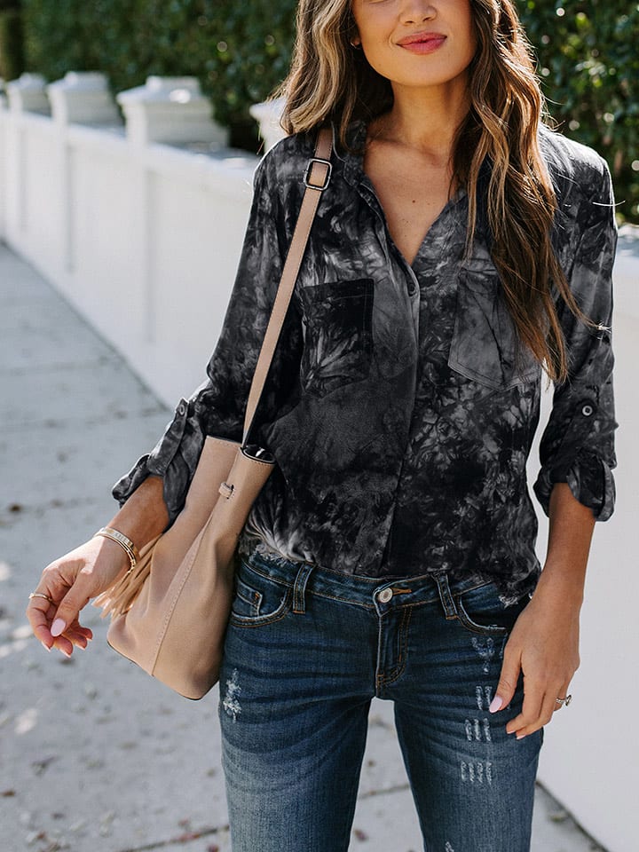 Milan Kiss Bluzka w kolorze czarnym rozmiar: M