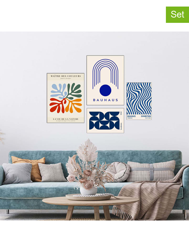 Wallity Druki artystyczne (4 szt.) w ramce rozmiar: onesize