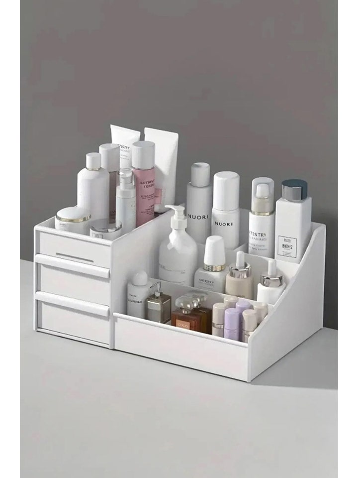 Violeta Home Organizer w kolorze białym na przybory do makijażu - 28 x 17 x 13 cm rozmiar: onesize