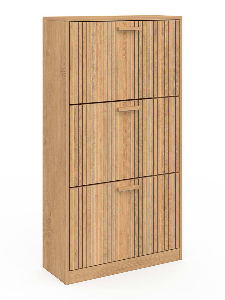 IDOMYA Essentials Szafka "Faustine" w kolorze jasnobrązowym na buty - 60 x 113 x 24 cm rozmiar: onesize