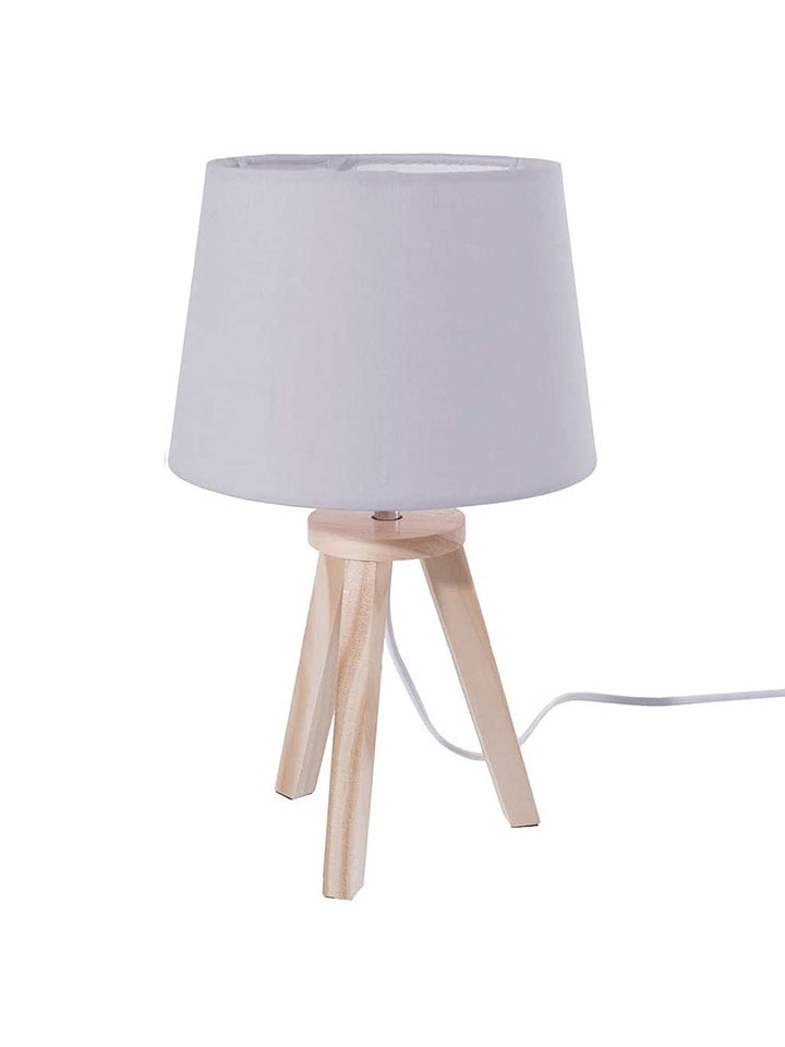 WellHome for Kids Lampa stołowa w kolorze jasnobrązowo-szarym - wys. 30,5 x Ø 18,5 cm rozmiar: onesize