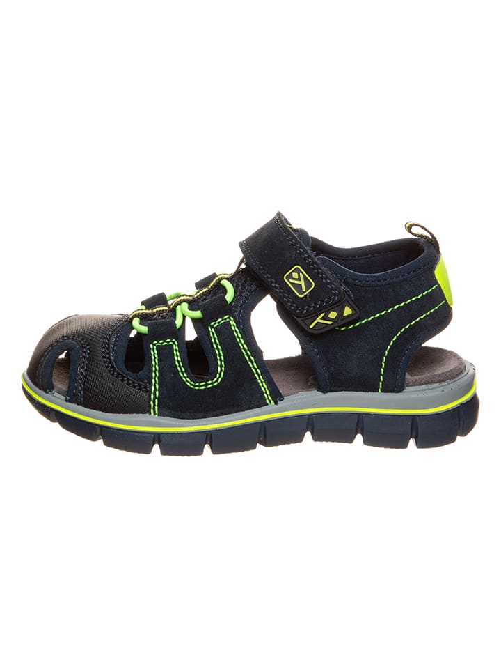 lamino Skórzane półsandały w kolorze granatowym rozmiar: 32