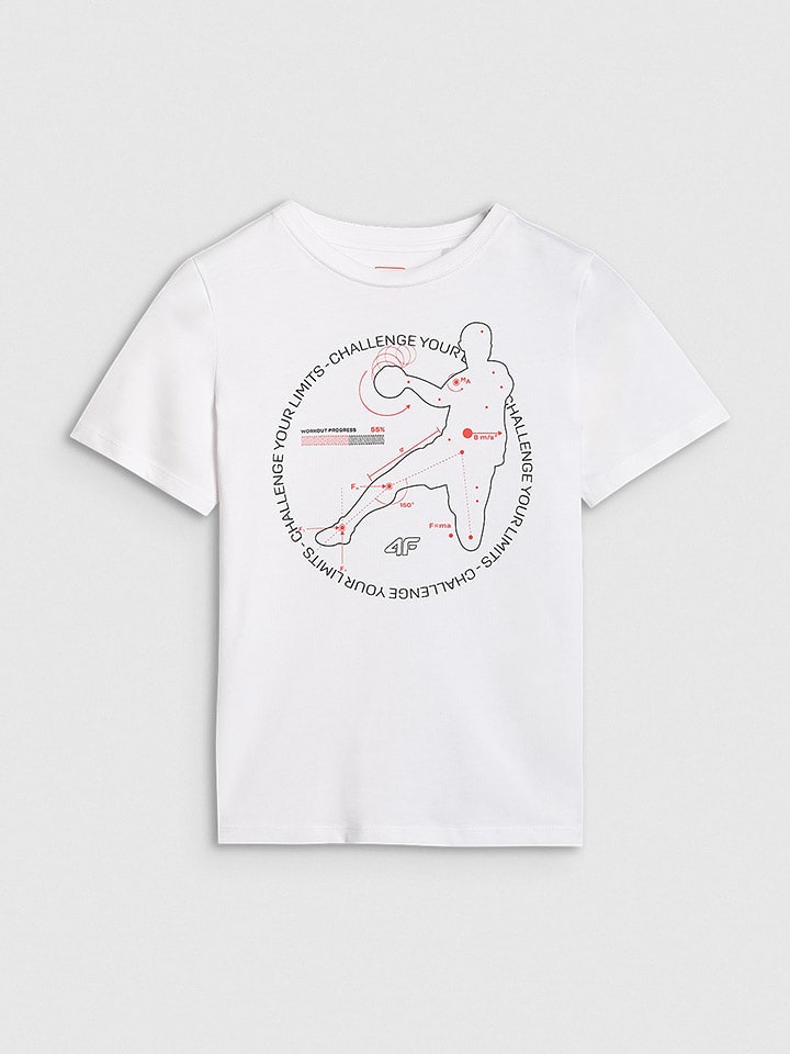 4F Koszulka w kolorze białym rozmiar: 122