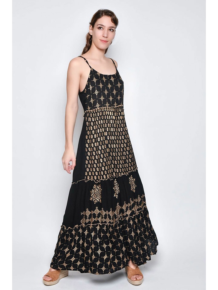 H.H.G. Sukienka w kolorze złoto-czarnym rozmiar: S